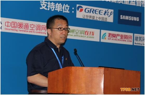 中國建筑科學研究院環(huán)能院副院長、國家空調(diào)設備質(zhì)量監(jiān)督檢驗中心主任路賓 